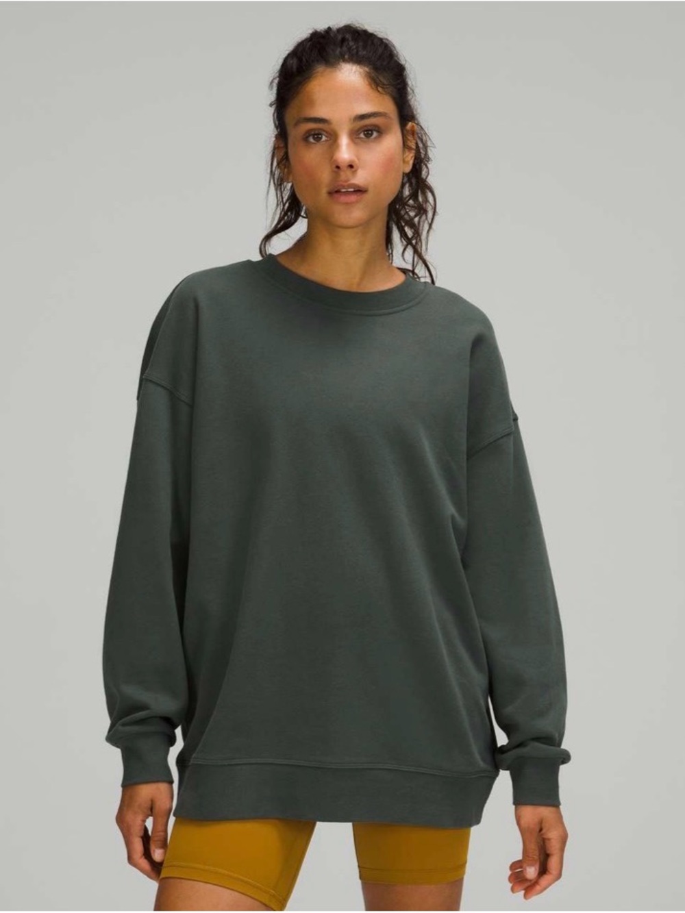 Lululemon Perfectly Oversized Crew Sweatshirt in Smoked Spruce